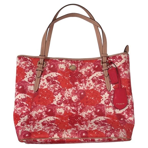COACH • Metro Floral Tote Bag Shopper Purse - Picture 8 of 10